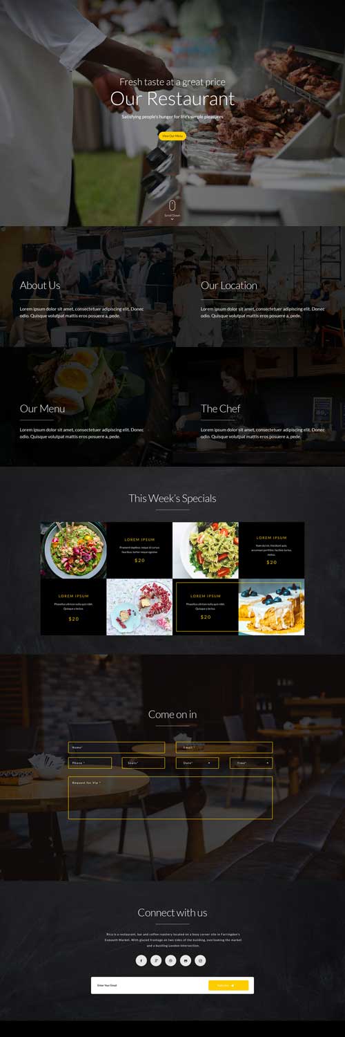 Wordpress Desain Restaurant Murah Sepuluh Designs
